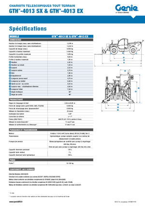 Telehandlere Genie GTH-4013 EX