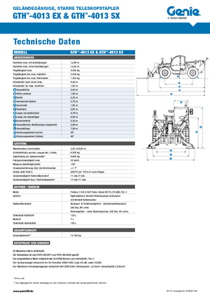Telehandlere Genie GTH-4013 EX
