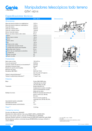Telehandlere Genie GTH4014