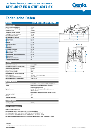 Telehandlere Genie GTH-4017 EX