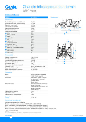 Telehandlere Genie GTH4018