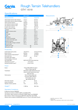 Telehandlere Genie GTH4018