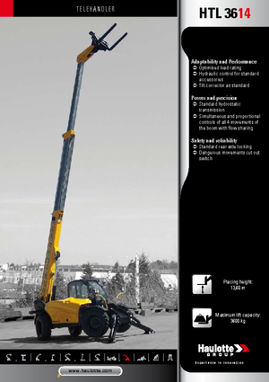 Telehandlere Haulotte HTL3614