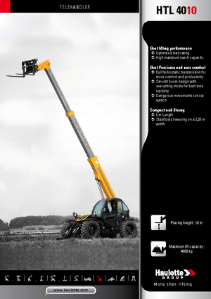 Telehandlere Haulotte HTL4010