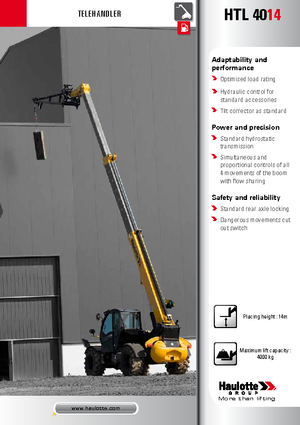 Telehandlere Haulotte HTL4014