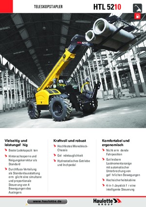 Telehandlere Haulotte HTL5210