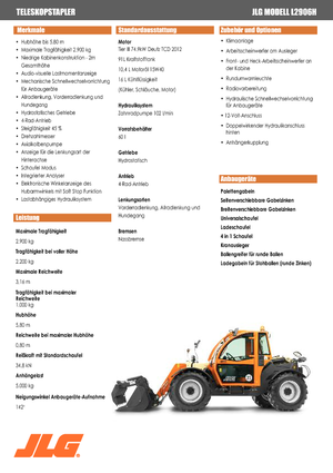 Telehandlere JLG L 2906 H