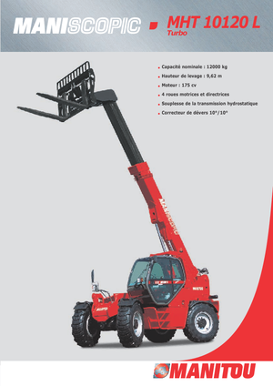 Telehandlere Manitou MHT 10120 L Turbo