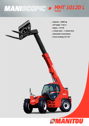Telehandlere Manitou MHT 10120 L Turbo