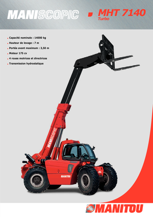 Telehandlere Manitou MHT 7140