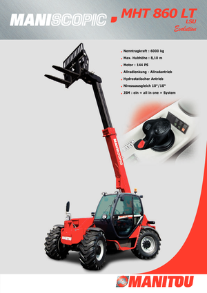 Telehandlere Manitou MHT 860 LT LSU