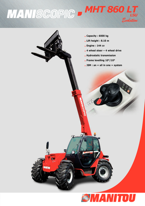 Telehandlere Manitou MHT 860 LT LSU
