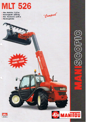Telehandlere Manitou MLT 526 Compact