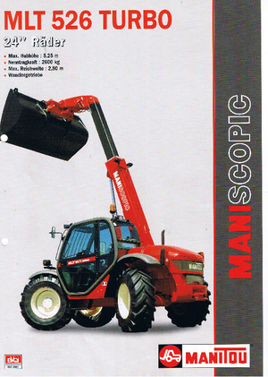 Telehandlere Manitou MLT 526 T 24