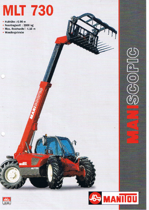 Telehandlere Manitou MLT 730 T