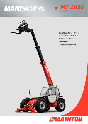 Telehandlere Manitou MT 1030 S Evolution