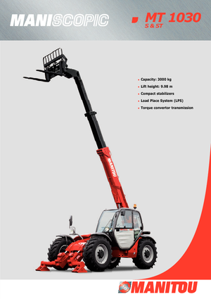 Telehandlere Manitou MT 1030 S Evolution