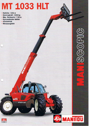 Telehandlere Manitou MT 1033 HLT
