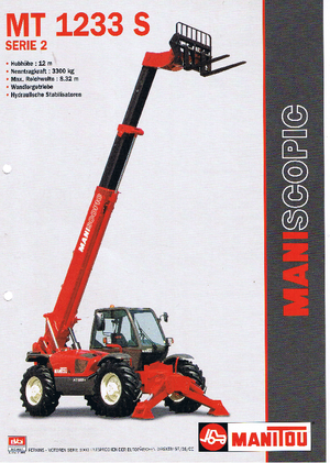 Telehandlere Manitou MT 1233 S