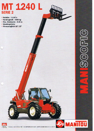 Telehandlere Manitou MT 1240 L