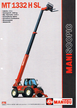 Telehandlere Manitou MT 1332 H S-L-T