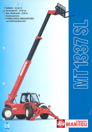 Telehandlere Manitou MT 1337 SL