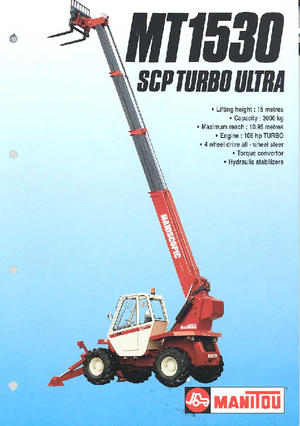 Telehandlere Manitou MT 1530 SCP-TU