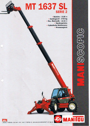 Telehandlere Manitou MT 1637 SLT MU