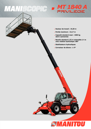 Telehandlere Manitou MT 1840 A