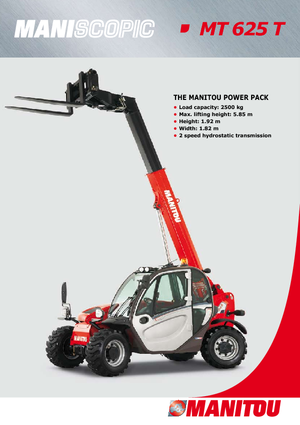 Telehandlere Manitou MT 625 T Comfort