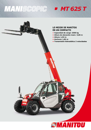 Telehandlere Manitou MT 625 T