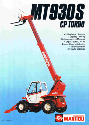 Telehandlere Manitou MT 930 CP