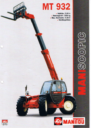 Telehandlere Manitou MT 932