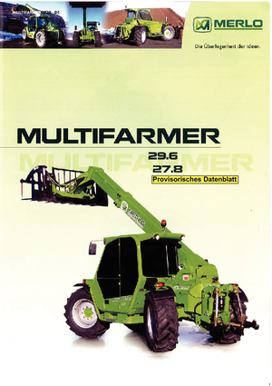 Telehandlere Merlo Multifarmer 29.6