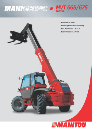 Telehandlere Manitou MVT 665 T