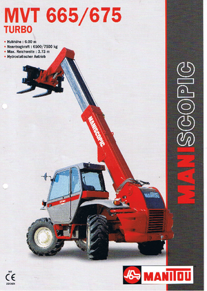 Telehandlere Manitou MVT 665 T