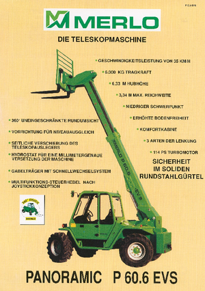 Telehandlere Merlo P 60.6 EVS