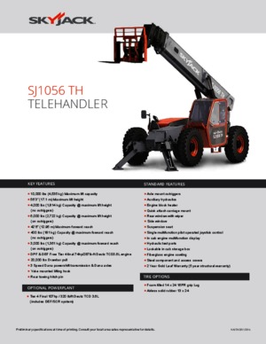 Telehandlere Skyjack SJ1056 TH