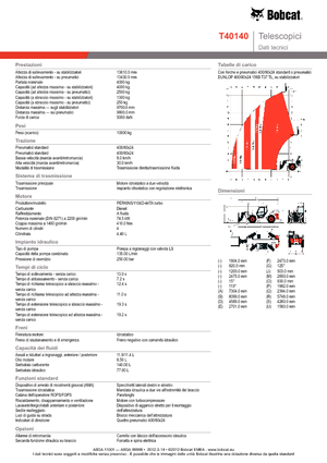 Telehandlere Bobcat T 40140
