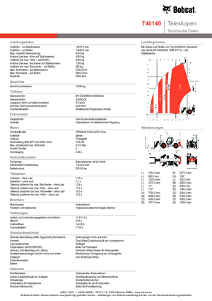Telehandlere Bobcat T 40140