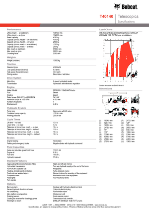 Telehandlere Bobcat T 40140