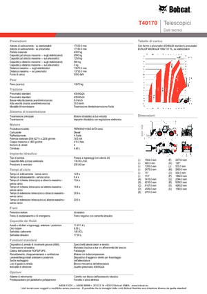 Telehandlere Bobcat T 40170