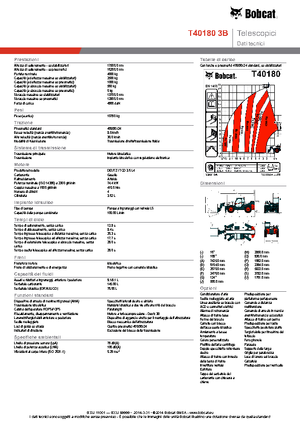 Telehandlere Bobcat T40180 IIIB