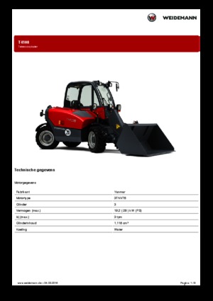 Telehandlere Weidemann T4108