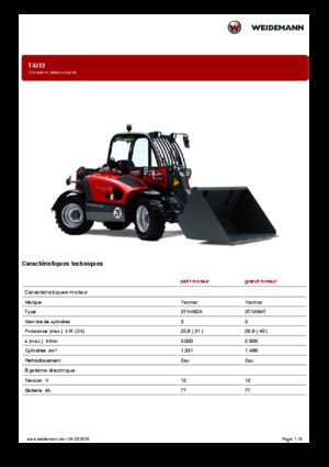 Telehandlere Weidemann T4512