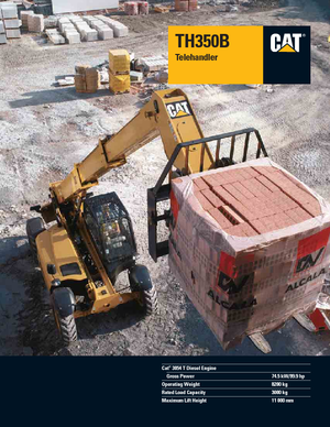 Telehandlere Caterpillar TH350B