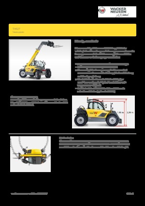 Telehandlere Wacker Neuson TH627