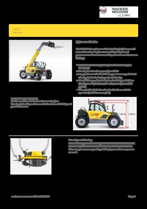 Telehandlere Wacker Neuson TH627
