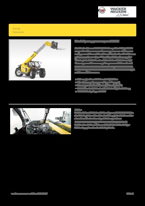 Telehandlere Wacker Neuson TH735