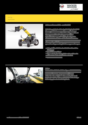 Telehandlere Wacker Neuson TH750